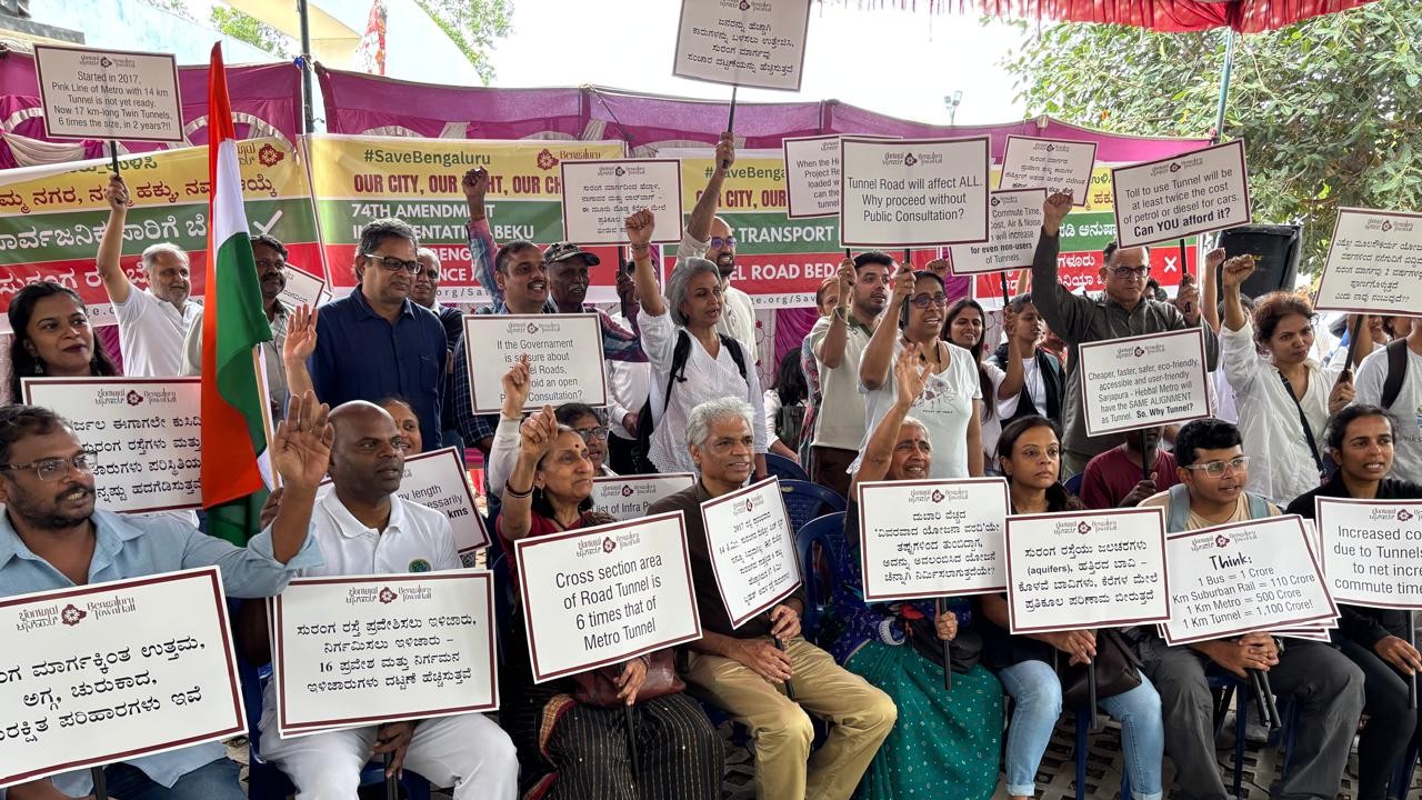 Civic groups protest against ‘unscientific’ projects; demand focus on public transport