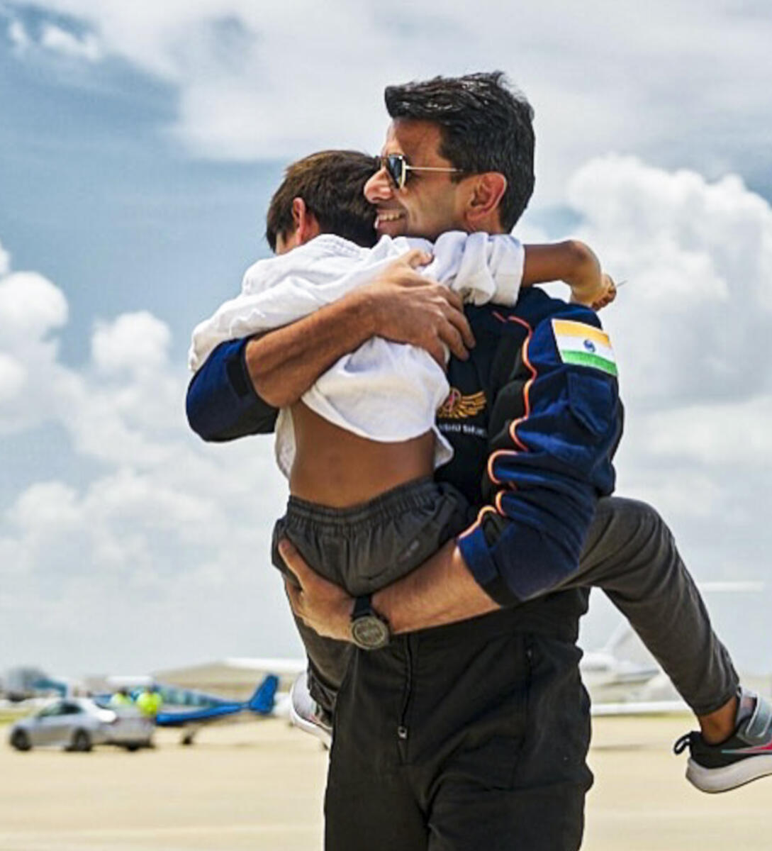 Astronaut Shubhanshu Shukla meets his son