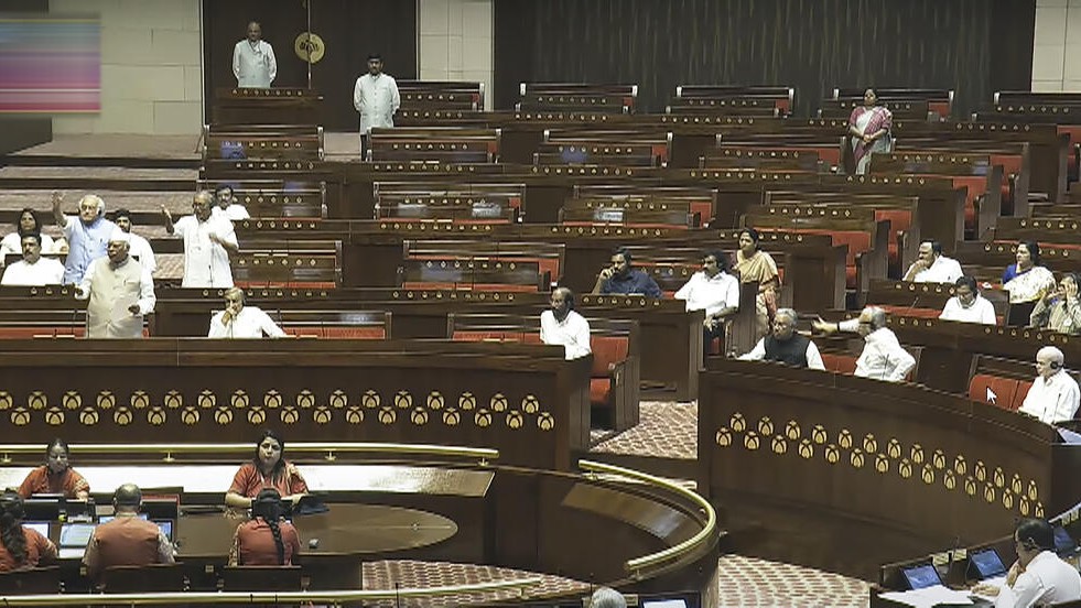 Opposition stages walkout in Rajya Sabha demanding discussion on SIR