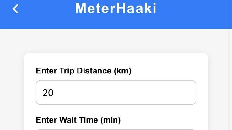 A website now helps you calculate auto meter fares 