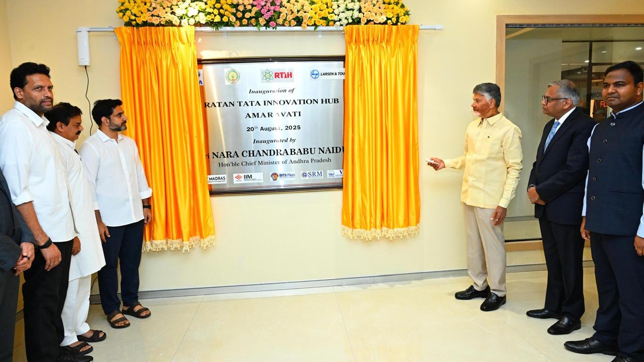 Chandrababu Naidu inaugurates Ratan Tata Innovation hubs