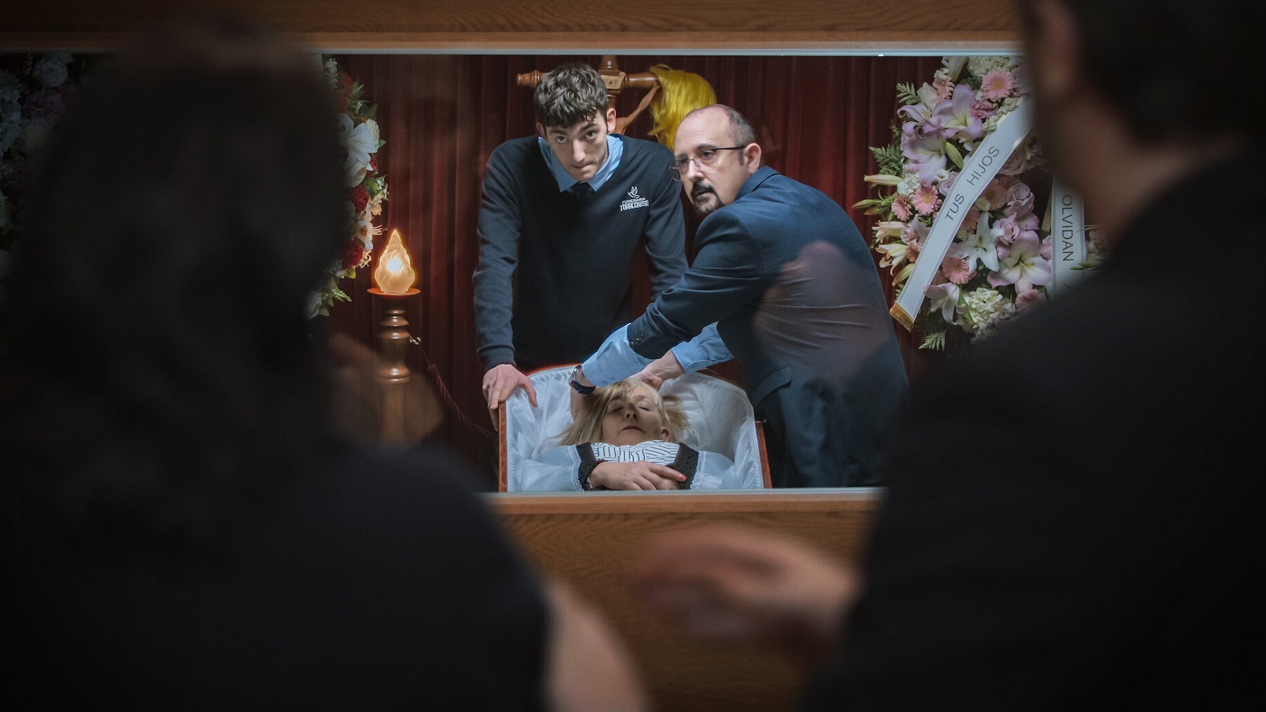 A still from the Netflix series Death Inc.