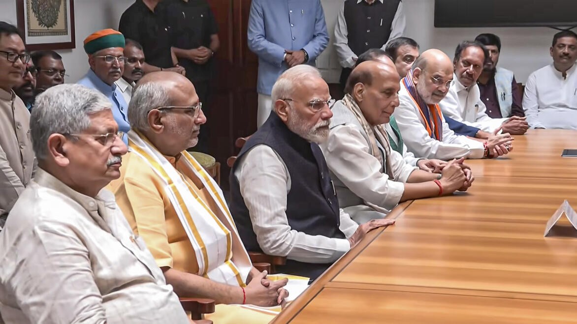 NDA candidate Radhakrishan files nomination papers for vice presidential election