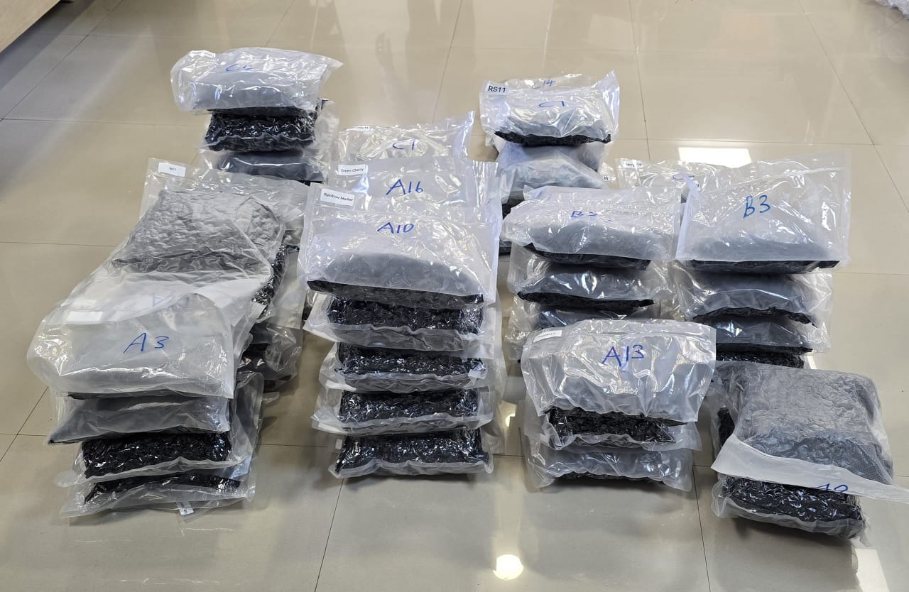 The drugs that were seized by DRI officials. 