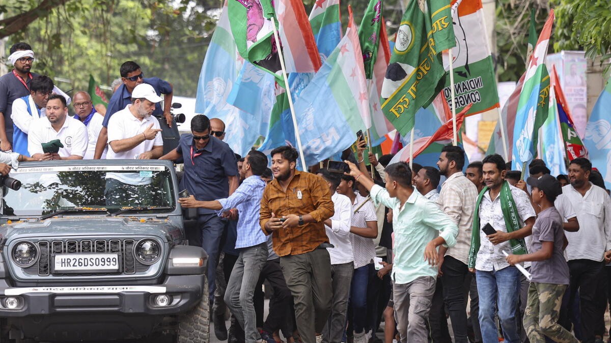 I.N.D.I.A. bloc leaders band together to join Rahul and Tejashwi in last leg of   Voter Adhikar Yatra