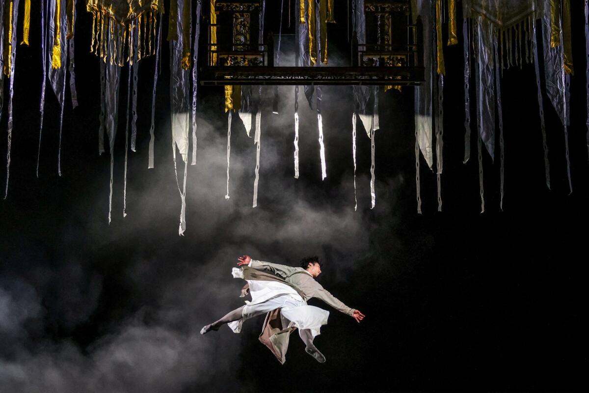 The Hong Kong Ballet perform during a dress rehearsal of 'The Butterfly Lovers' at the Lincoln Center's Koch Theater in New York City, U.S., August 21, 2025.