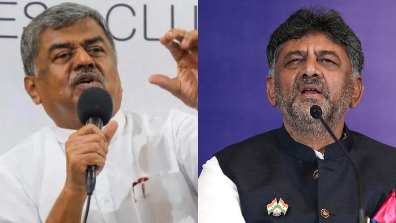 Congress Vs Congress over RSS anthem in Assembly: B K Hariprasad demands apology from D K Sivakumar