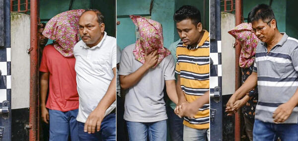 Three accused being detained.