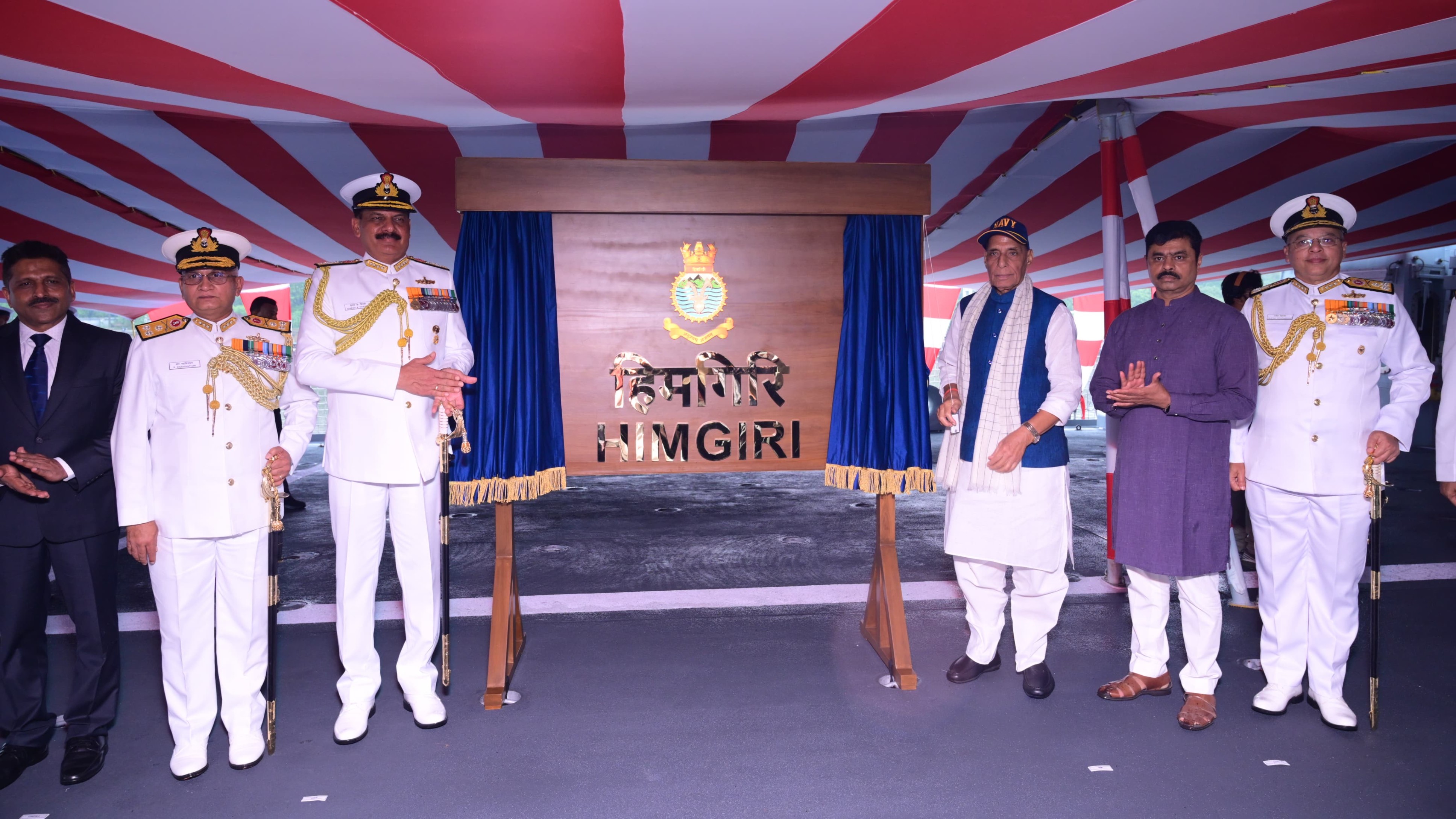 Rajnath Singh commissions multi-mission stealth frigates at Vizag