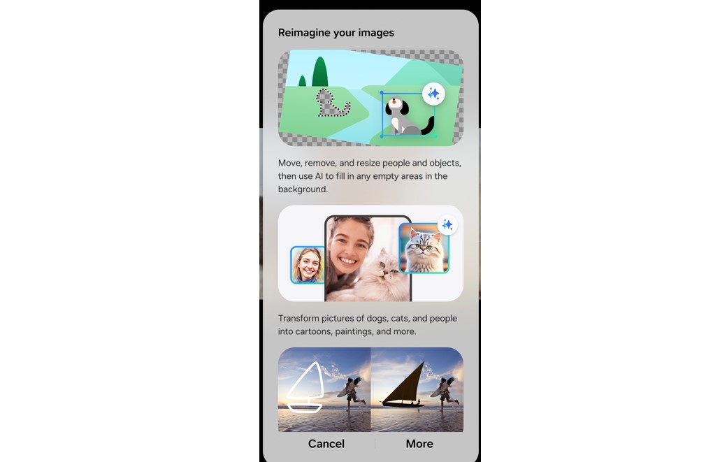 Samsung Galaxy Z Flip7 supports several gen AI-powered photography tools.