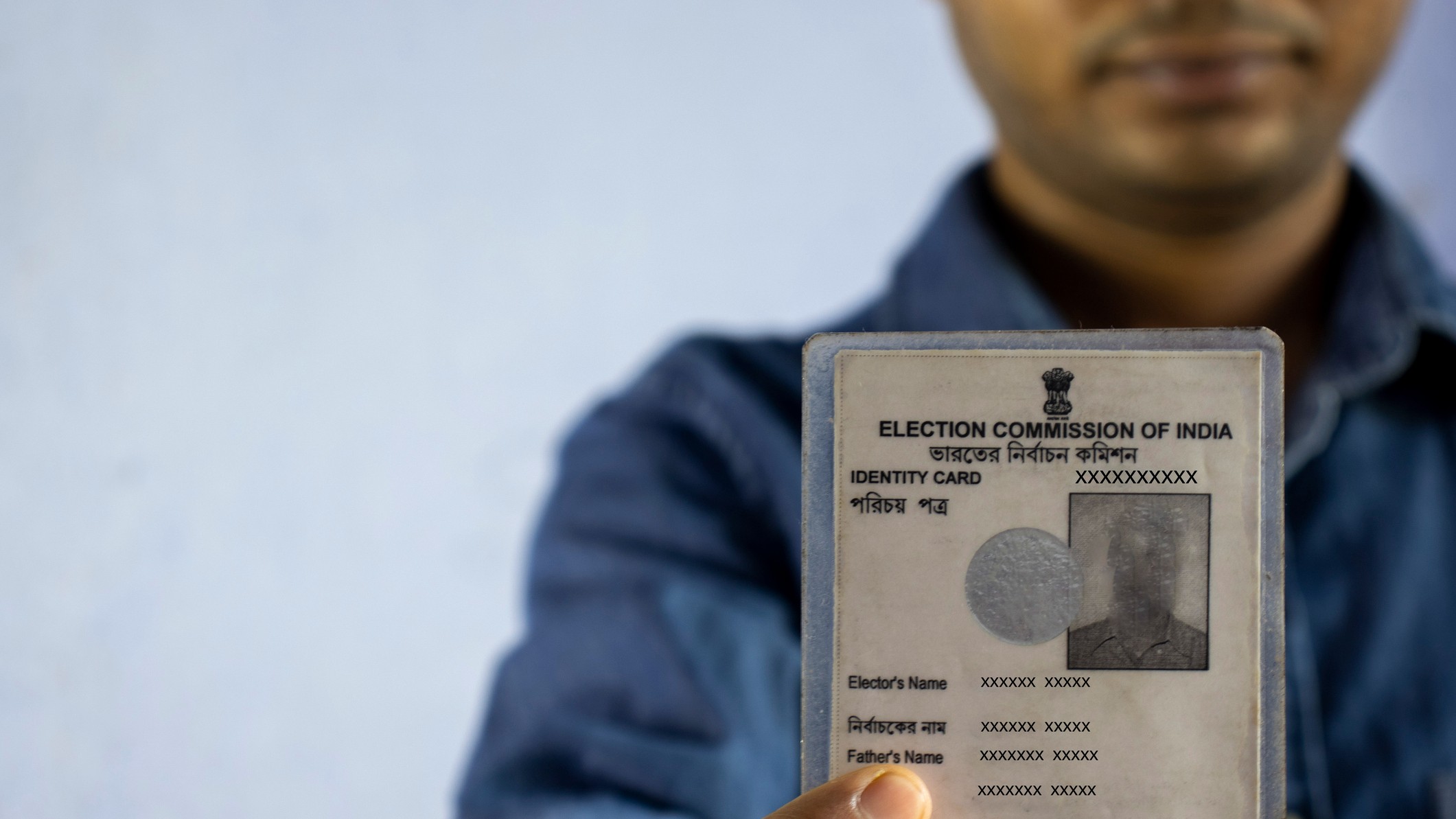 Representative image of a voter ID card.