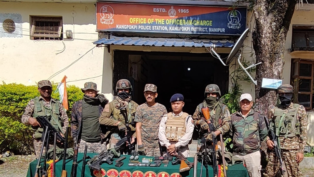Large cache of arms, ammunition seized in Manipur's Kangpokpi