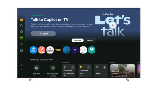 Generative AI Microsoft Copilot comes to Samsung smart TVs, PC monitors