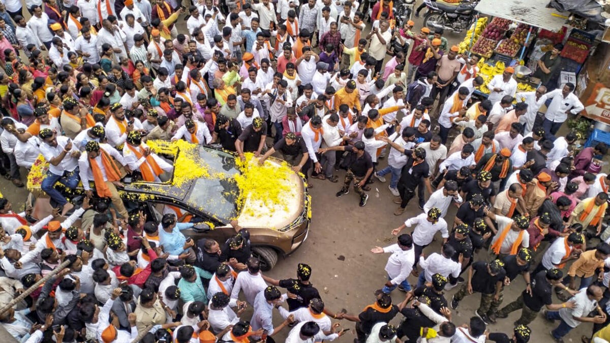 Maratha quota agitation: Government sends delegation to meet Jarange amid hunger strike