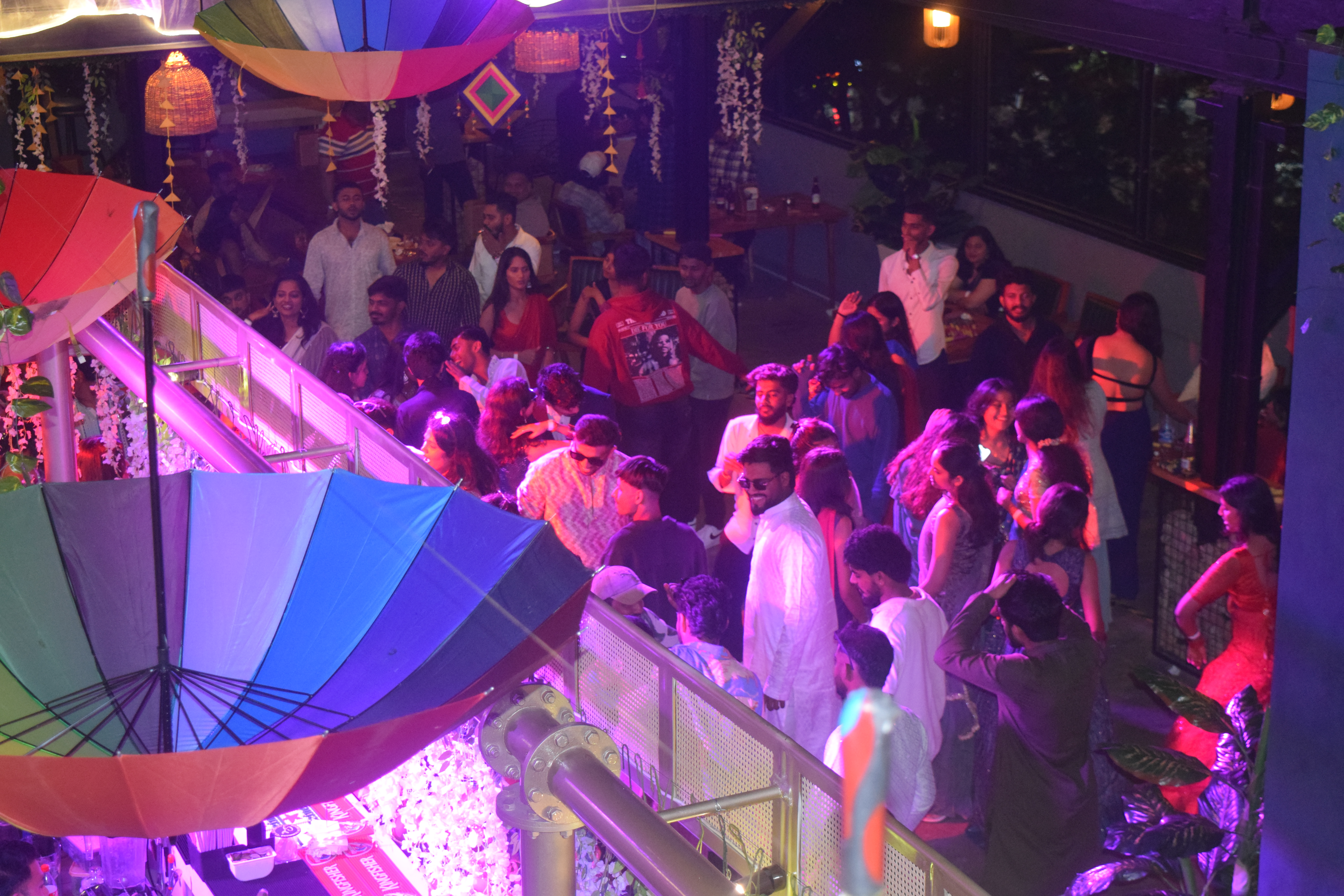 ‘A big fat (fake) wedding’ party hosted by Thanush S Gowda Ibrahim Jidda and Arjun Nag at SOKO House of Commons at Mysuru.