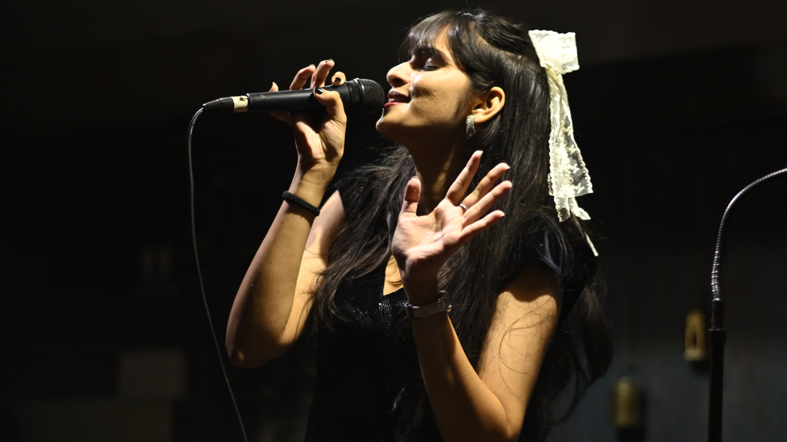 A musician who blends synthpop tunes with brooding lyrics
