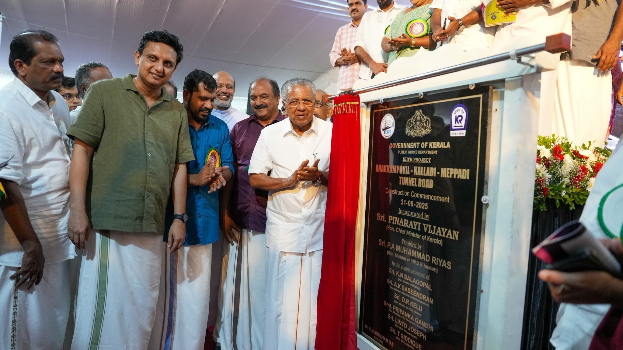 CM Vijayan inaugurates Wayanad tunnel road work amid ecological concerns