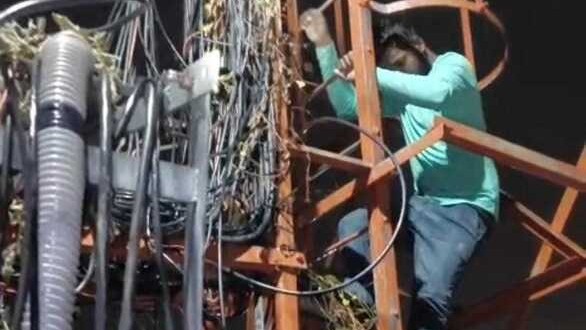 Bengaluru man climbs mobile tower demanding missing wife’s return, creates ruckus for 2 hrs