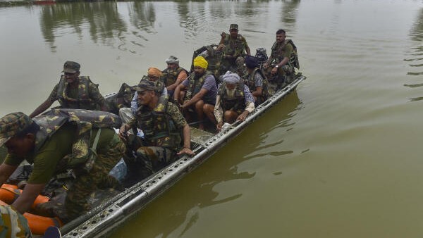 Army rescues newborn, mother stranded in flood-ravaged village in Punjab's Gurdaspur