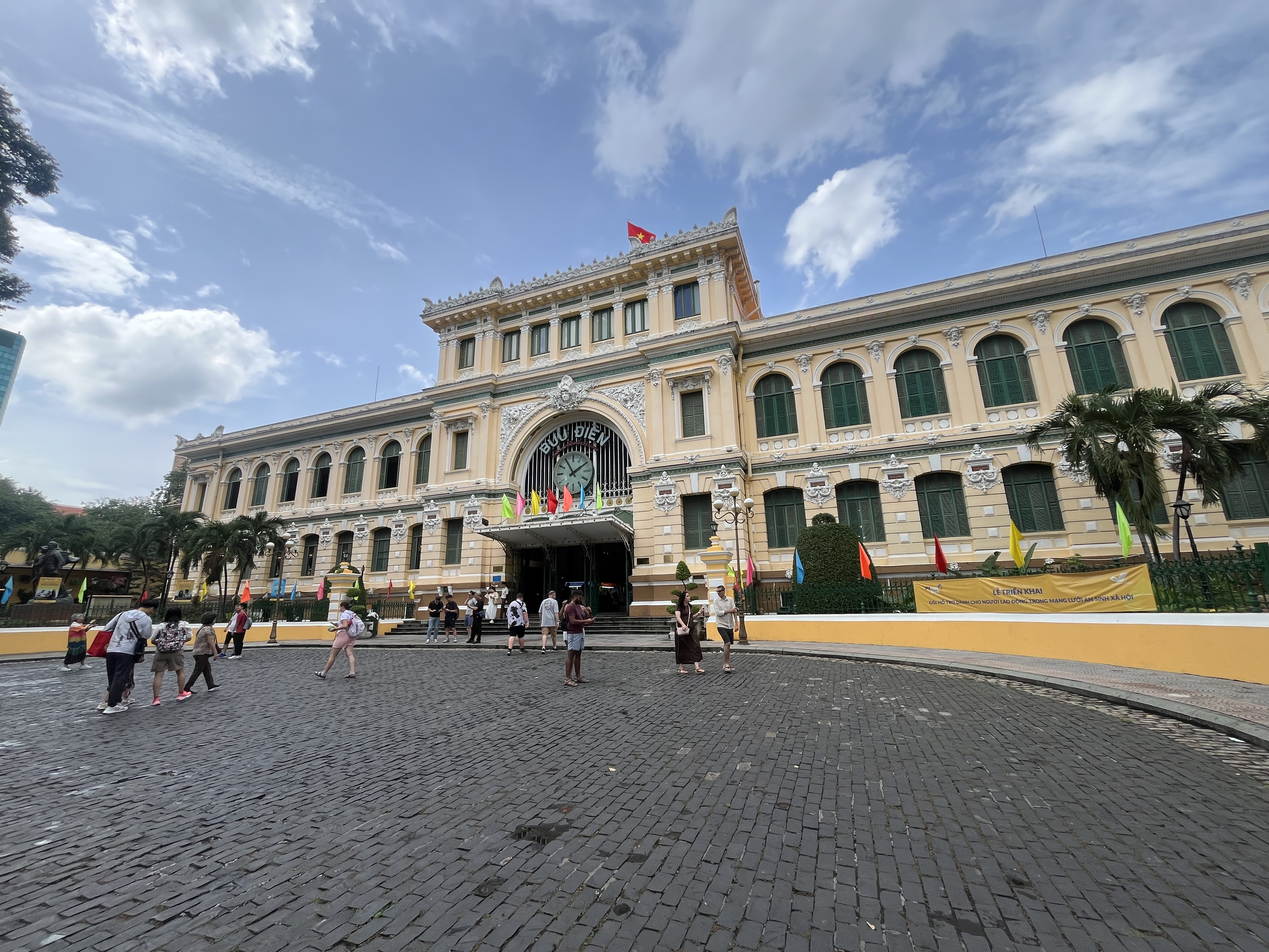 A view of the 131-year-old Saigon Central Post Office. 