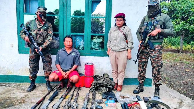 Assam Rifles seizes weapons, ammunition, war-like stores in Mizoram's Champhai