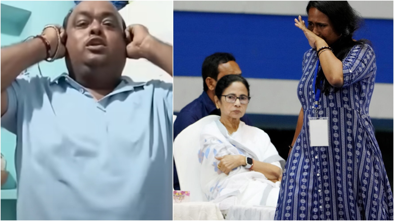 School job scam: TMC councillor squats holding ears to apologise, targets own leaders