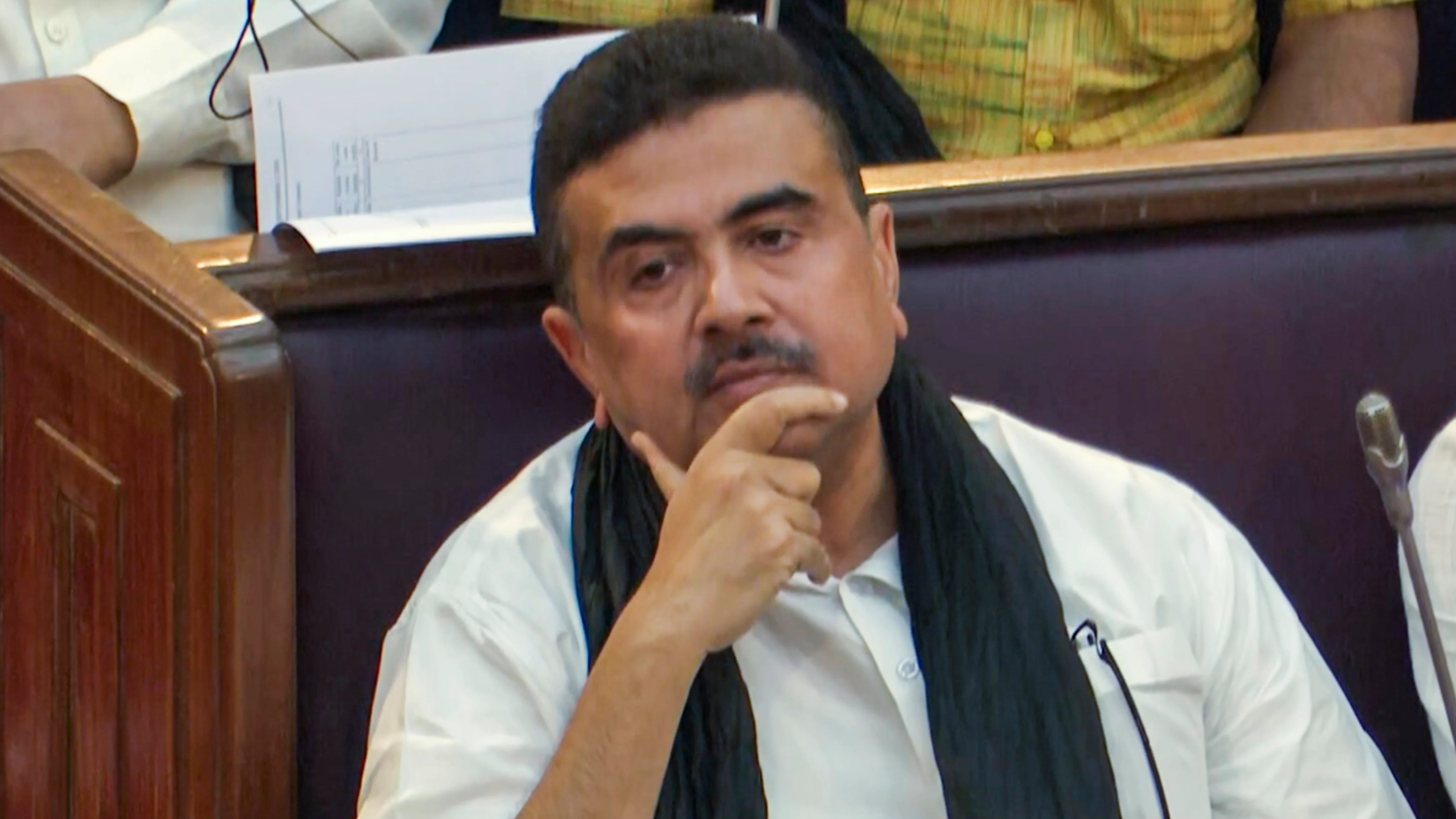 Bengal LoP Suvendu Adhikari suspended from Assembly for ruckus