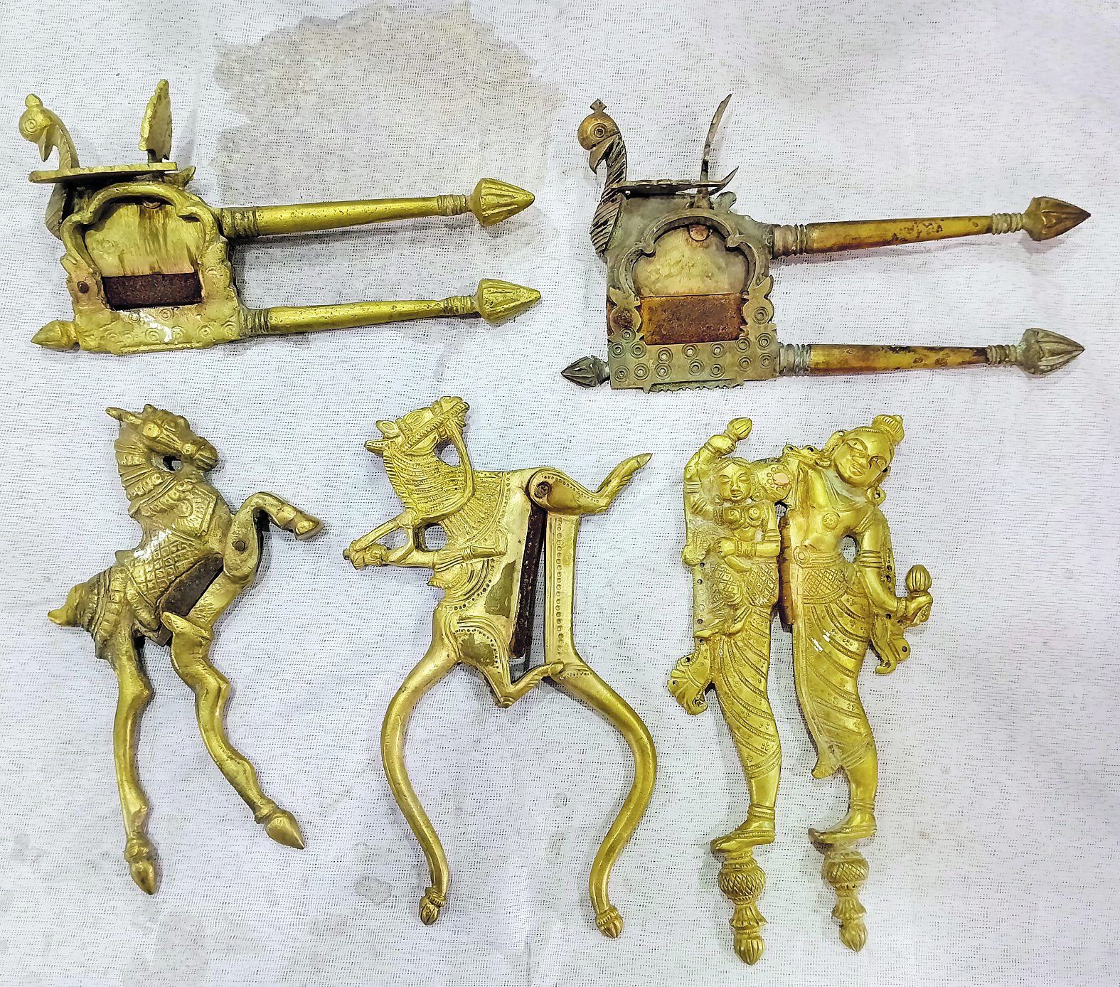 Artistically crafted adda kattaris or betel nut cutters which were once used in royal courts.