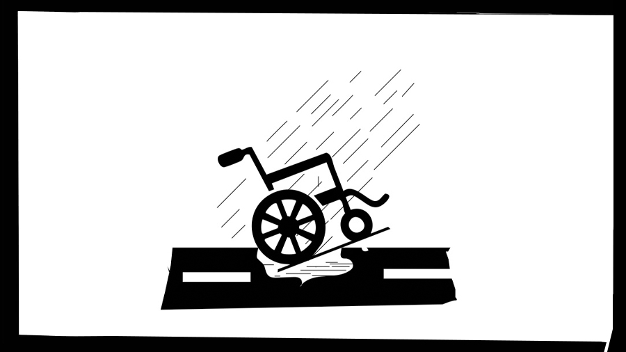When the city crumbles, who will help the disabled?
