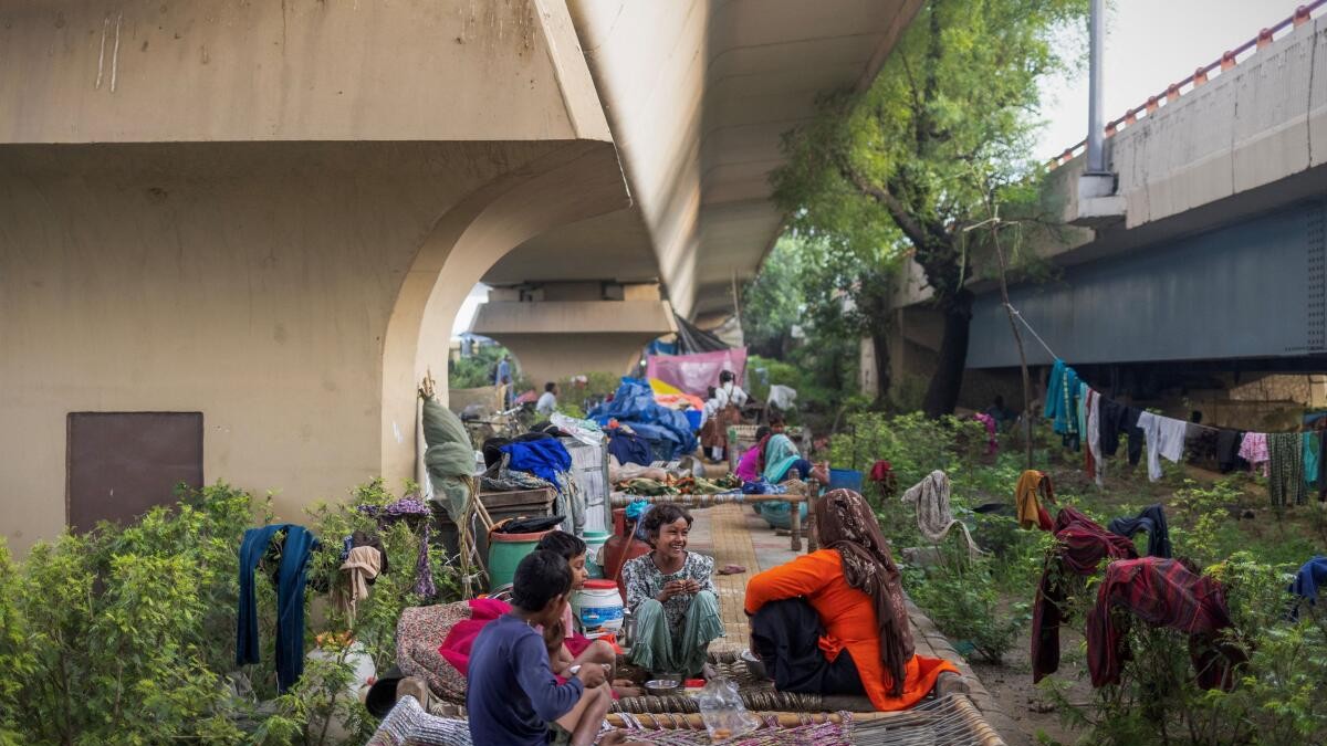 Women in Delhi's Mayur Vihar flood relief camp struggle for privacy without enough toilets