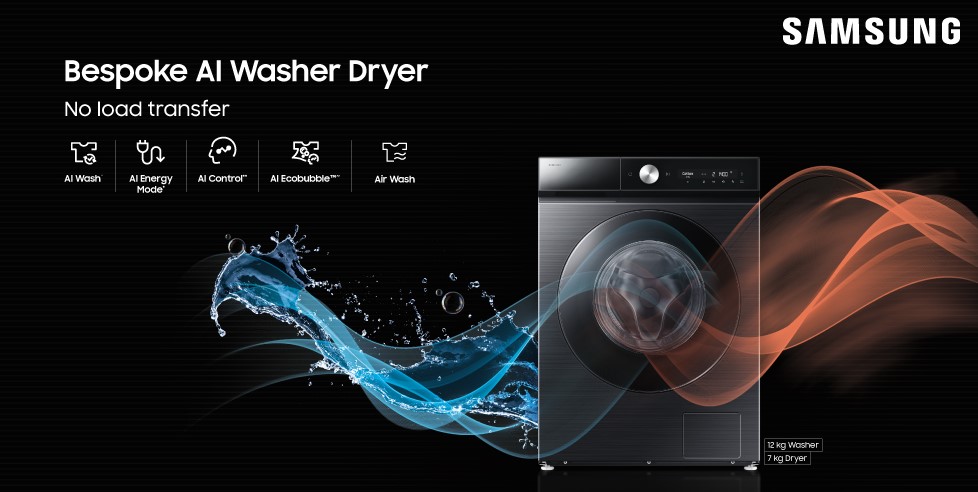 Samsung  Bespoke AI Washer Dryer.