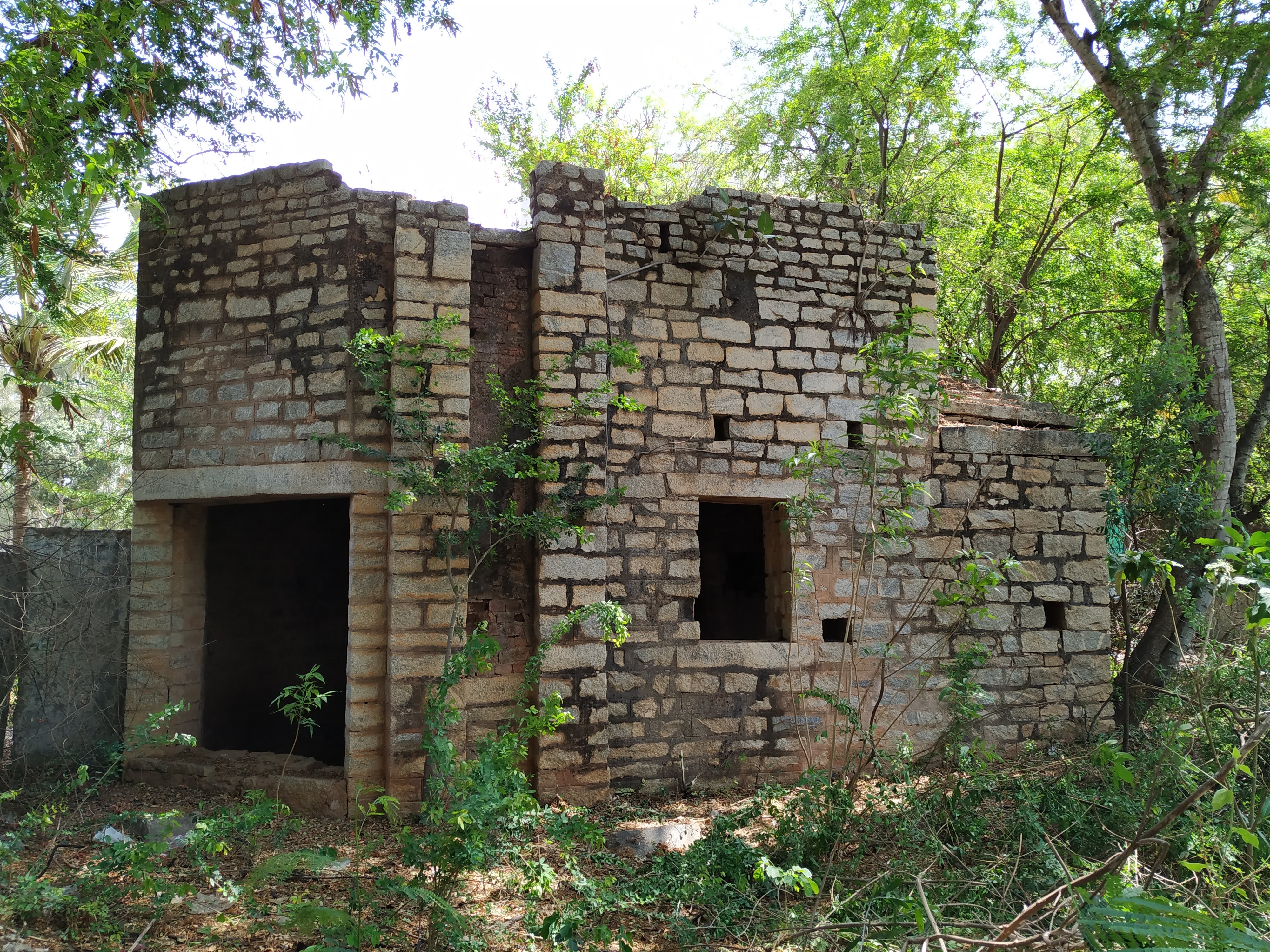 The GTS observatory in Kannuru, Bengaluru, before it was restored by INTACH in 2021. It was demolished by an unidentified person last year.