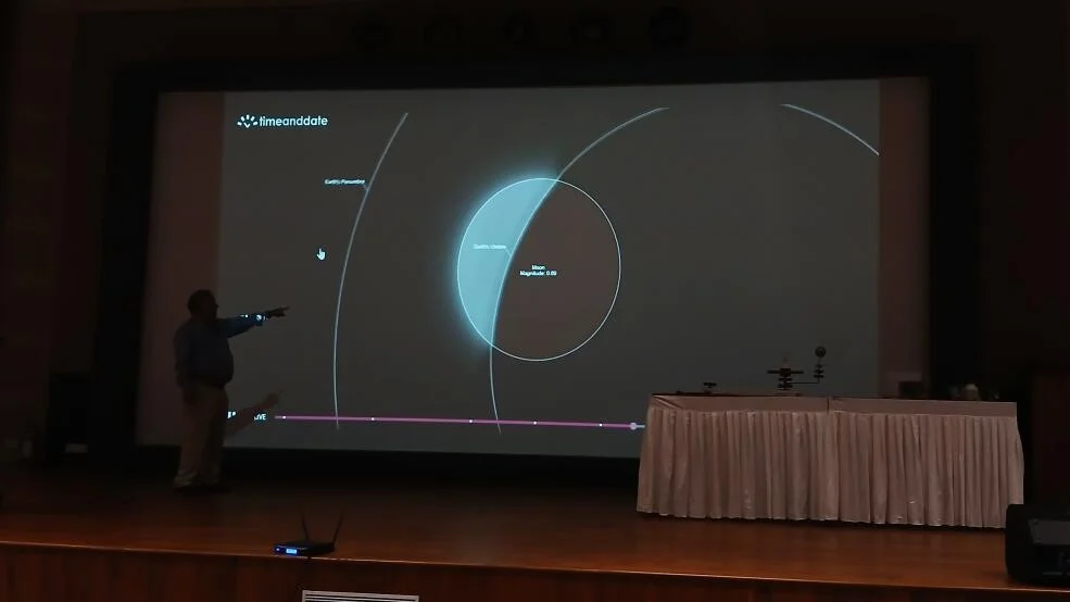 Dr BR Guruprasad, Director, Jawaharlal Nehru Planetarium, explains how a lunar eclipse works