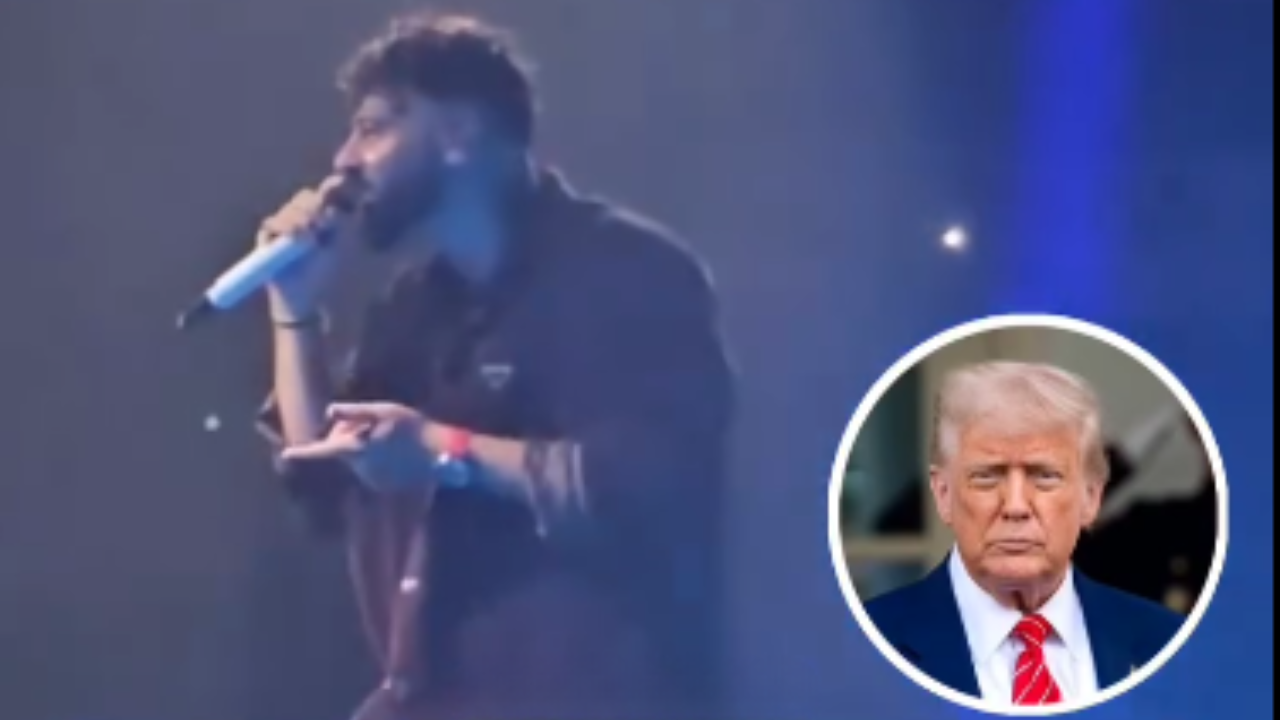Watch | Badshah tweaks 'Tareefan' lyrics to take cheeky dig at Donald Trump during live show in US 