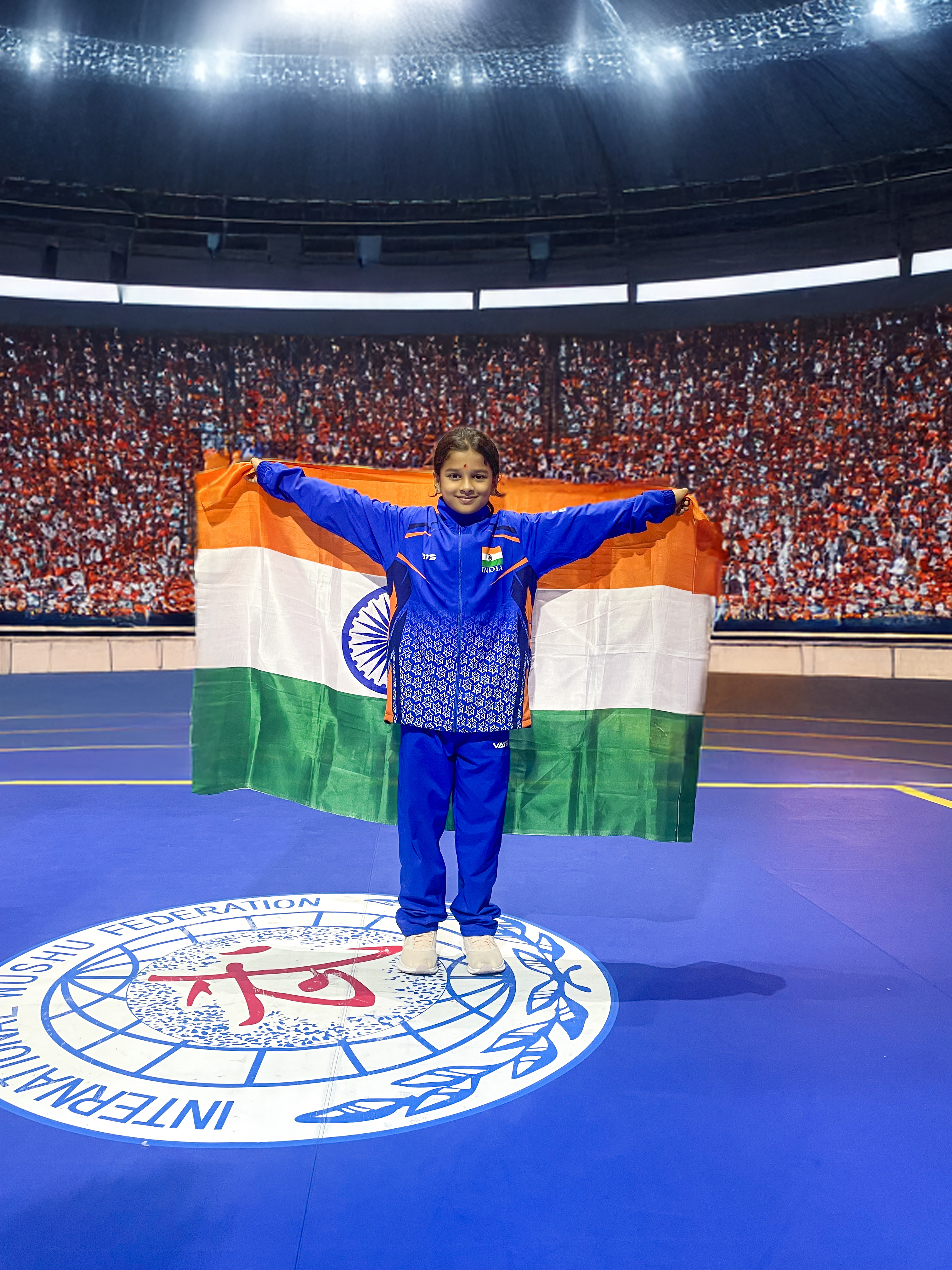 Pranathi G won her first international medal by defeating a higher weight-class opponent at the Batumi Open International Wushu Tournament in Georgia last month.