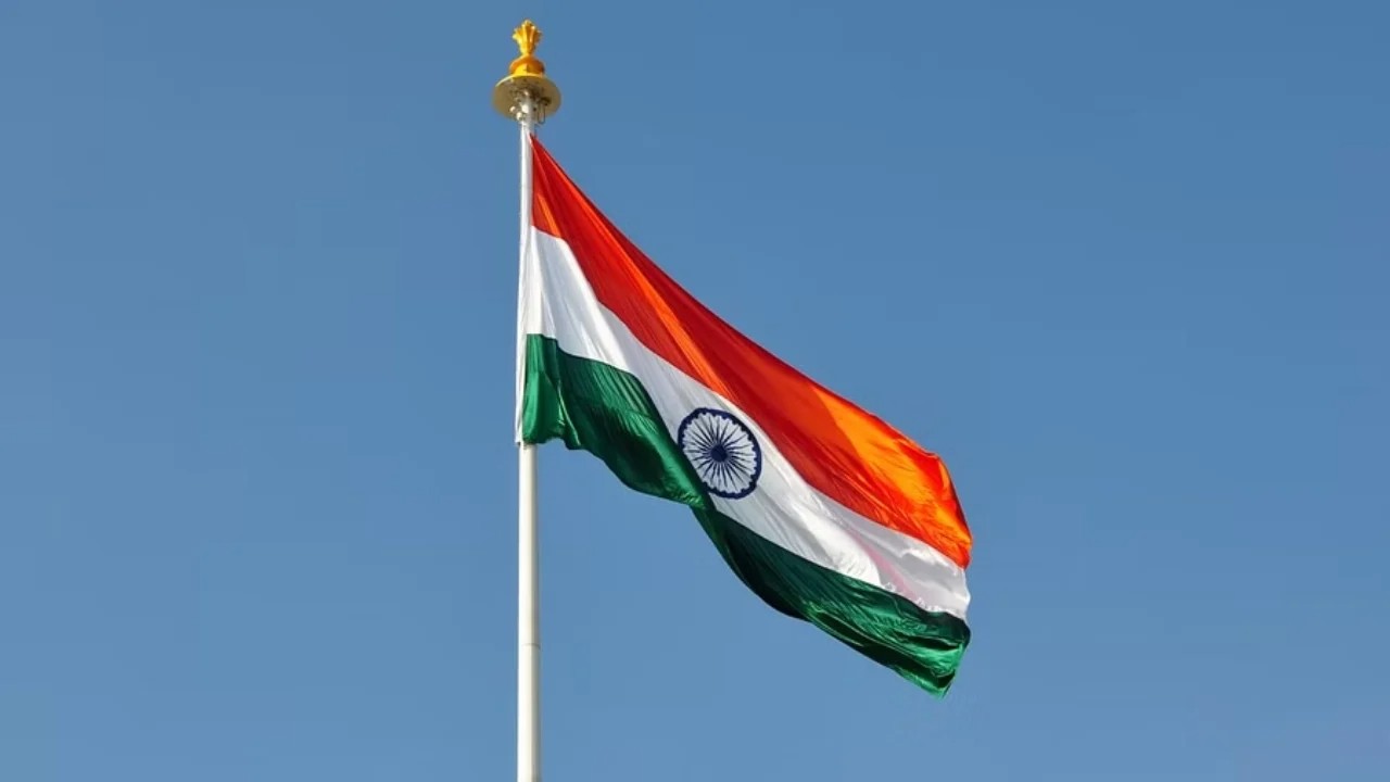 Representative image of an Indian national flag.