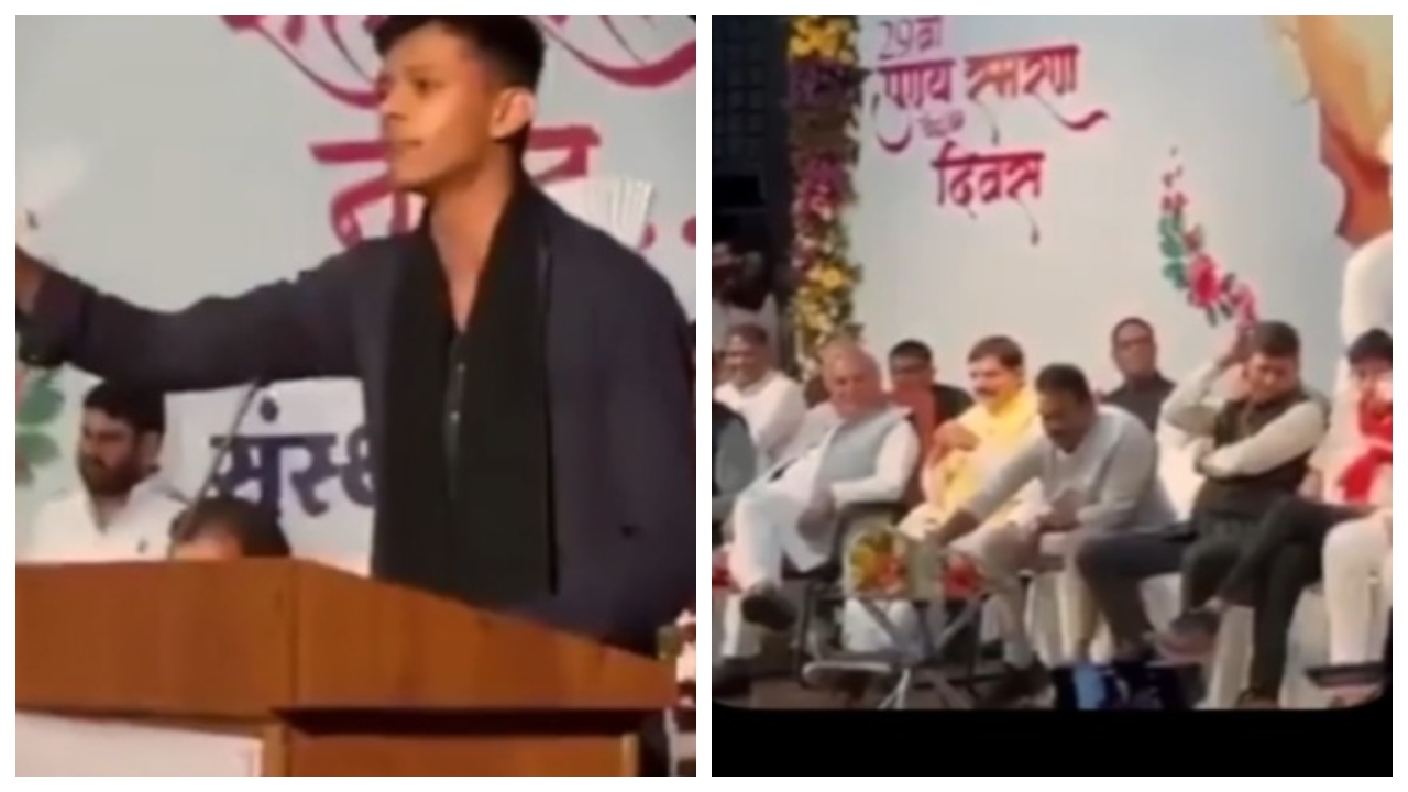 With Madhya Pradesh CM in audience, BJP leader's son targets Centre over bullet train project at debate event
