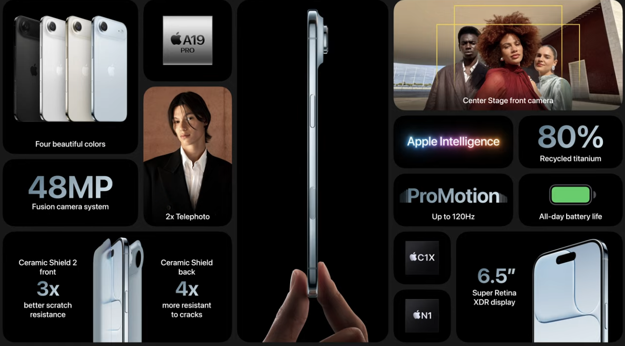 Apple iPhone 17 Air series.