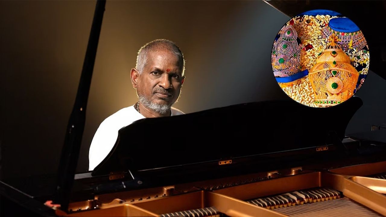 Music composer Ilaiyaraaja offers diamond-studded crown, gold ornaments at Kollur Mookambika Temple 