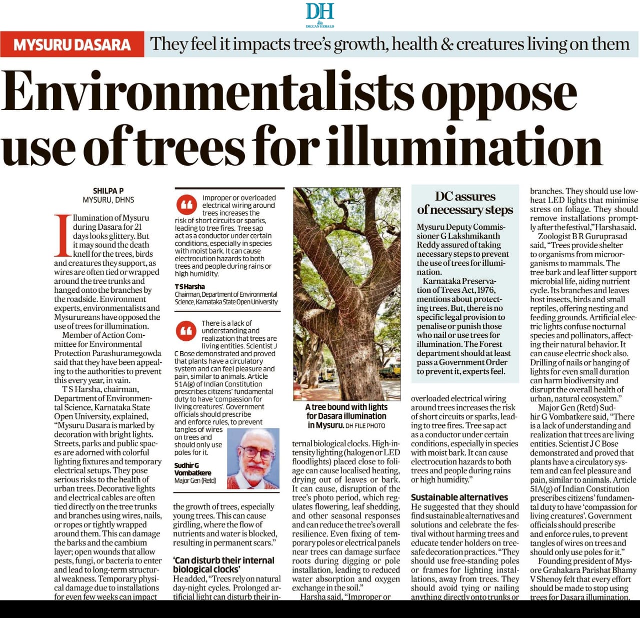 An article published in Deccan Herald on September 7, 2025, on the issue. 