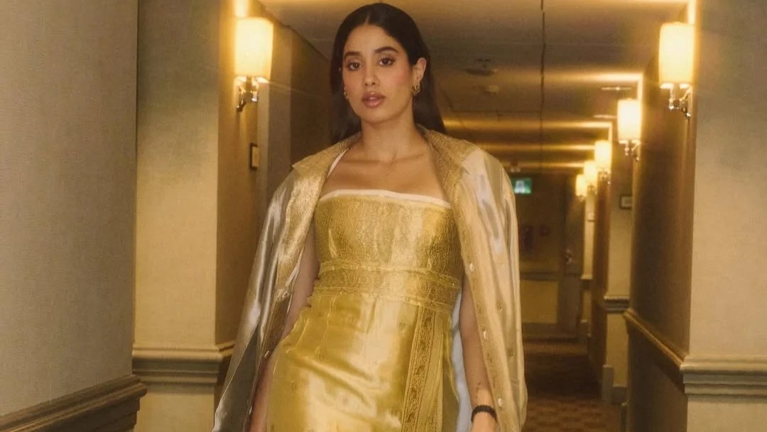 Janhvi Kapoor stuns in Prada’s timeless saree-inspired couture at TIFF 2025