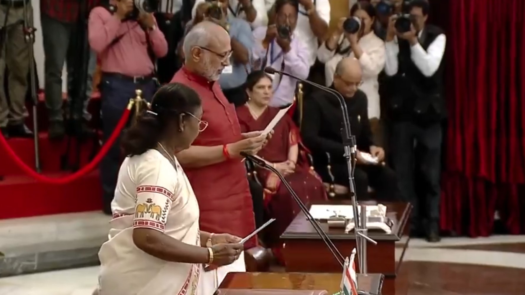 C P Radhakrishnan sworn in as 15th Vice President of India