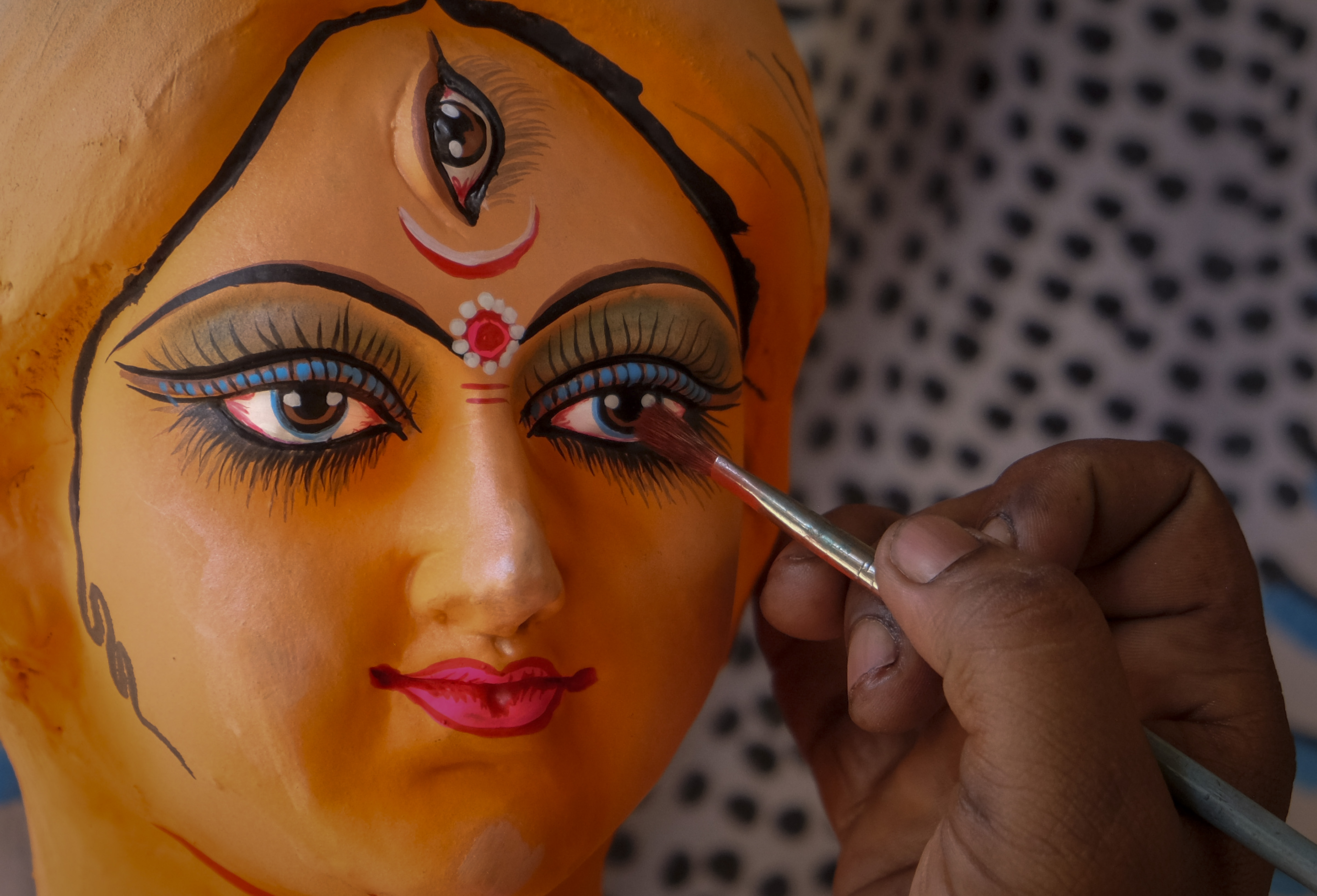 Durga Puja preps in Gurugram