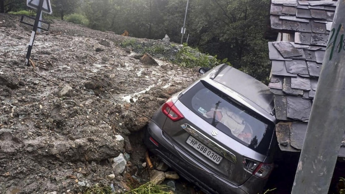 Cloudburst in Himachal village; several vehicles buried in debris, farms damaged