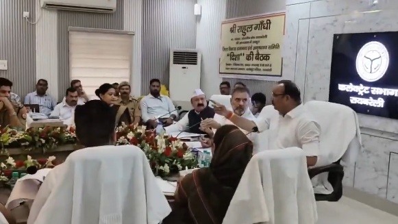 Watch: Rahul Gandhi, Uttar Pradesh Minister engage in heated exchange during meeting in Raebareli