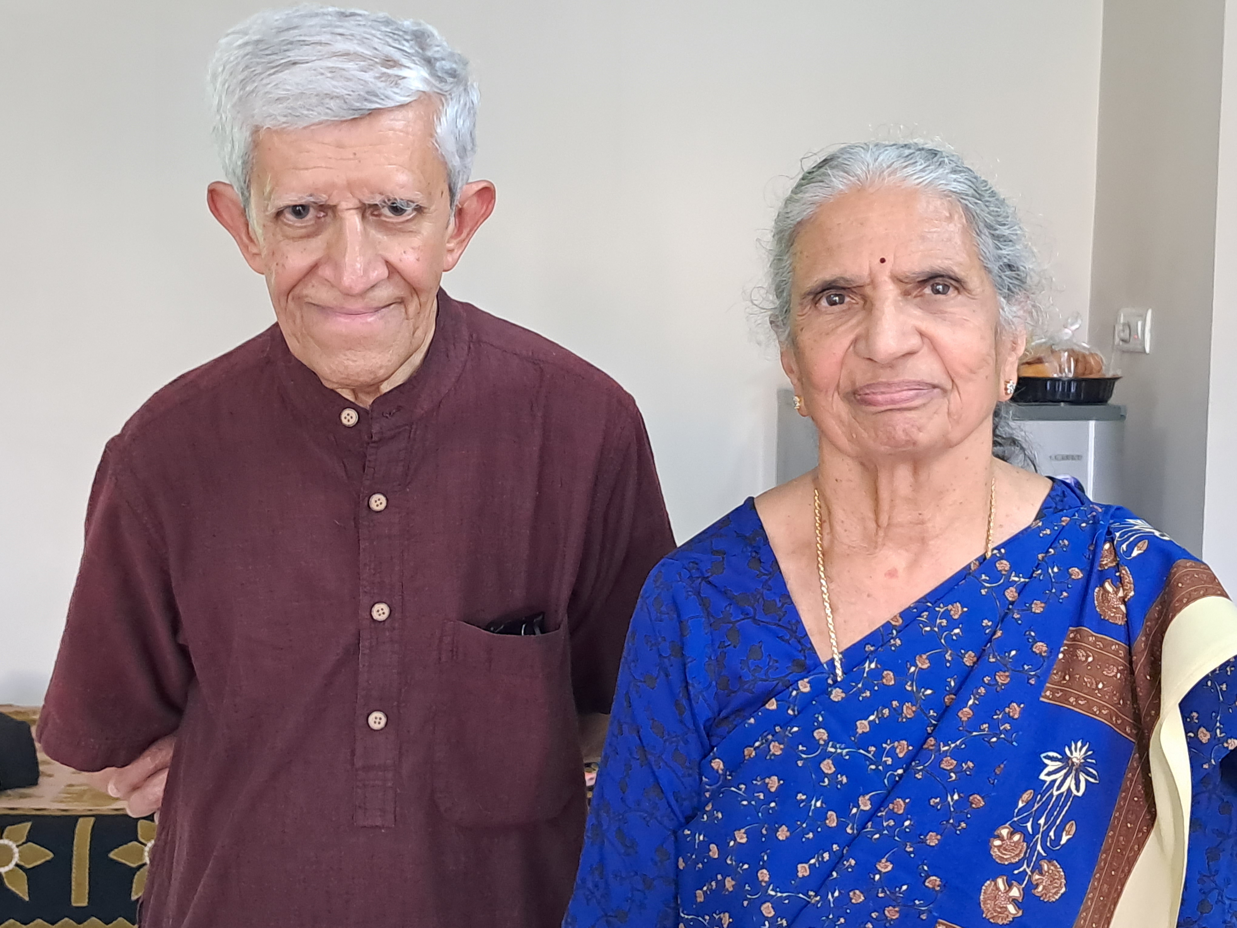 Belthur Ranganayakamma with husband Dr C R Prasad.