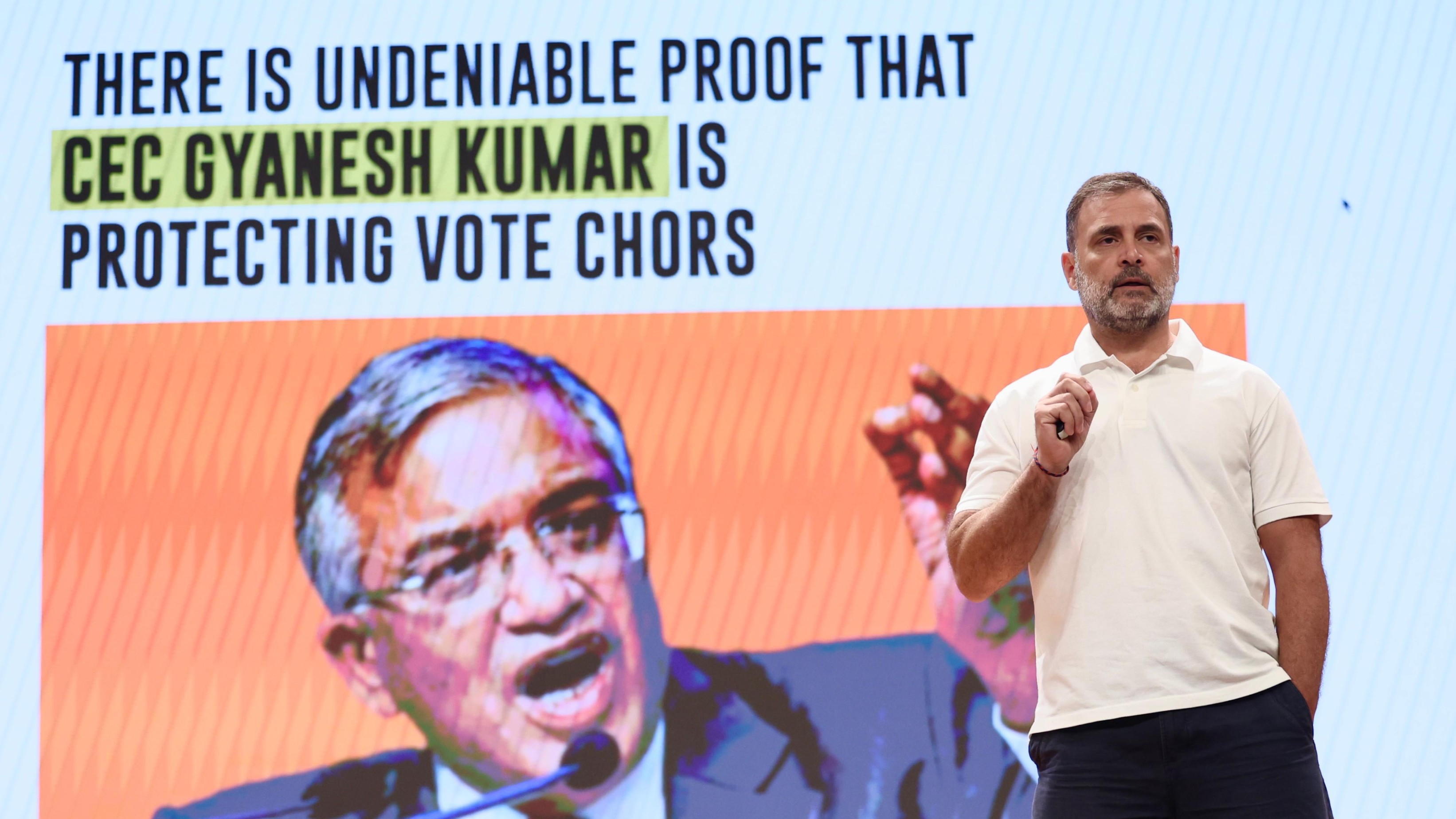 Deletion of vote can't be done online by anyone in public as 'misconceived' by Rahul Gandhi: Election Commission