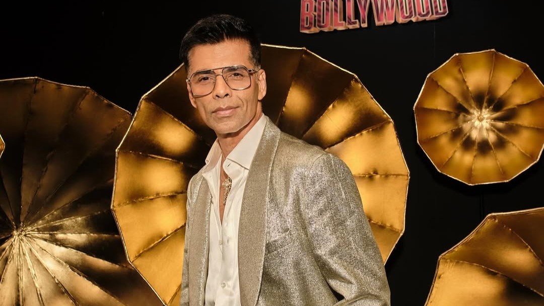 Karan Johar, who features in a cameo role in The Ba***ds of Bollywood, turned heads at the premiere with his signature glittery outfit.