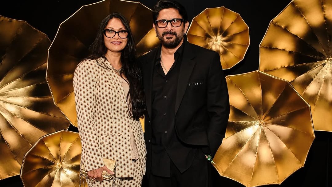 Arshad Warsi attended the screening with his wife, Maria Goretti.