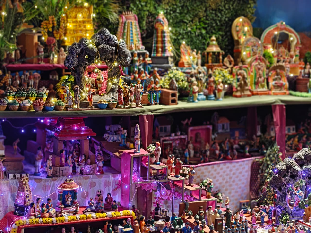 A view of the dolls at the exhibition.